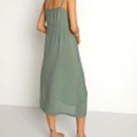LACAUSA Alma Slip Dress in Seaweed - Picture 7 of 7